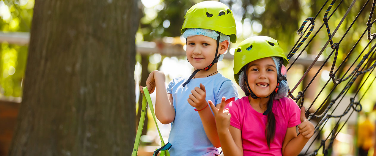 Kletterparks für Kinder und Erwachsene