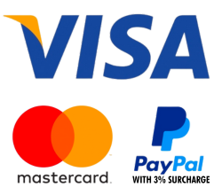 Visa Mastercard Paypal with Surcharge